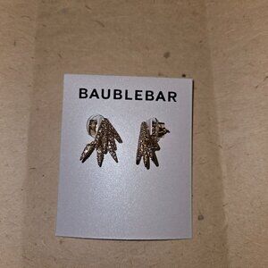 NWOT Bauble Bar "Firecracker" Goldtone Earrings / "Ear Jackets"